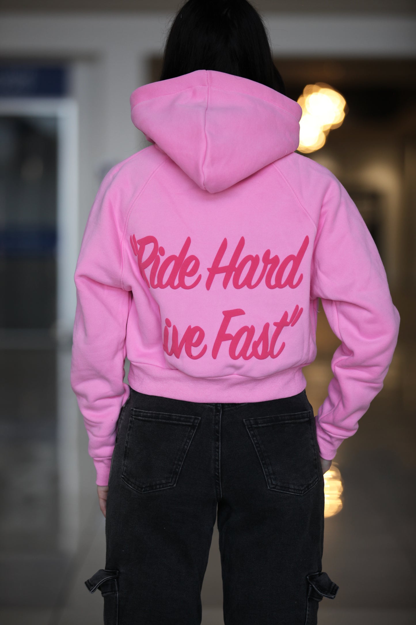 Women’s Script Cropped Hoodie