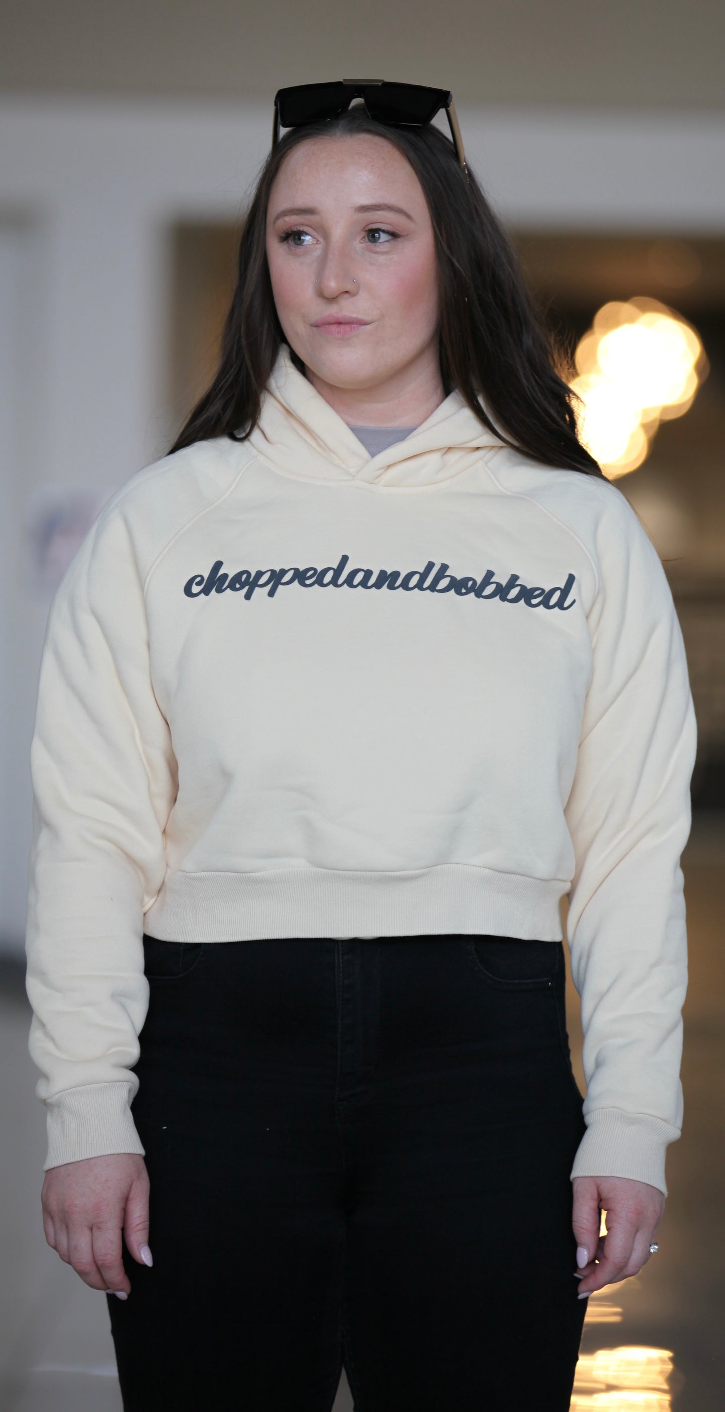 Women’s Script Cropped Hoodie