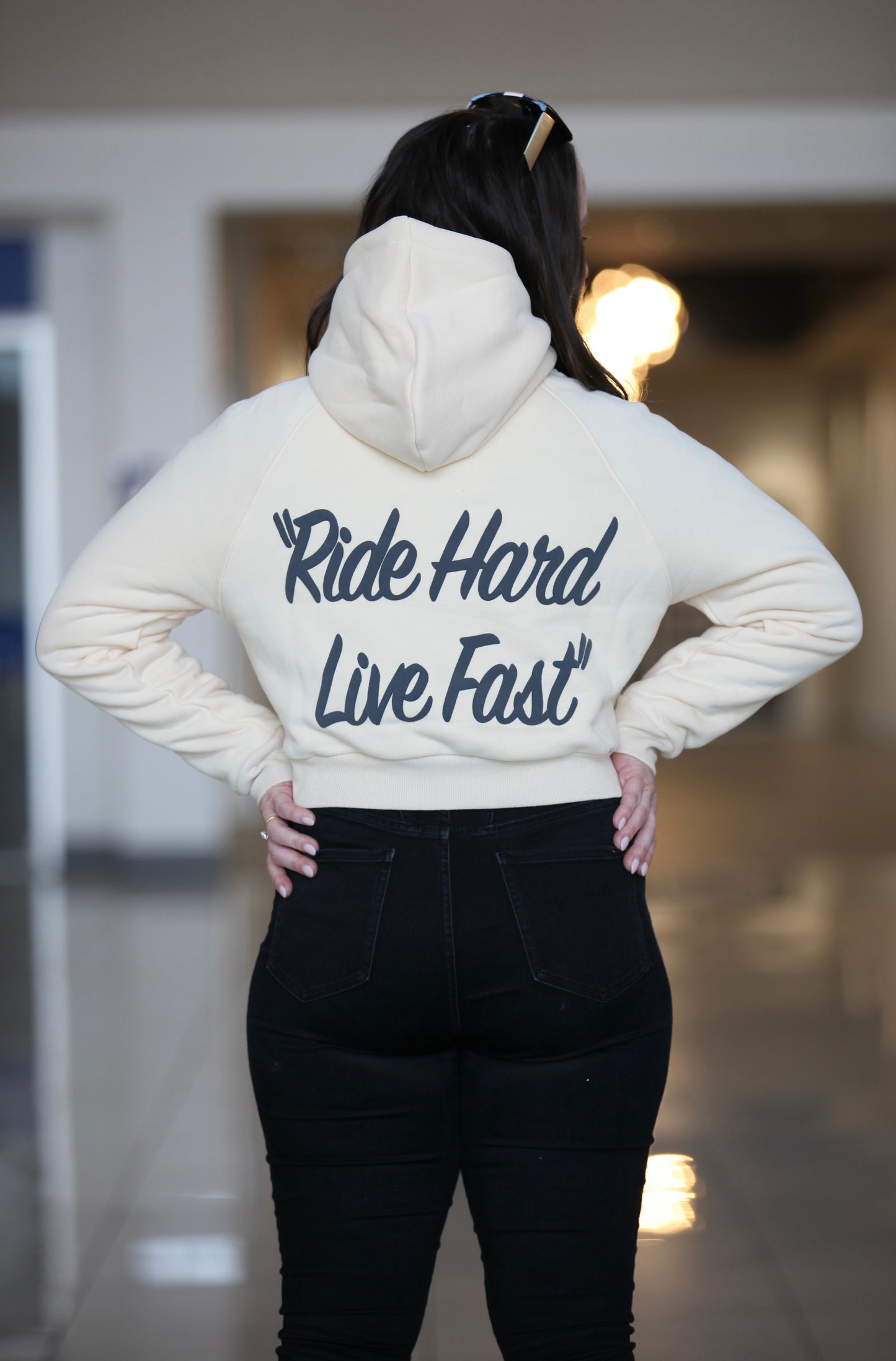 Women’s Script Cropped Hoodie